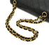 VINTAGE CHANEL CLASSIC FLAP SMALL CHAIN SHOULDER BAG BLACK LAMB SKIN GOLD HARDWARE 90330947
