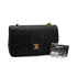 VINTAGE CHANEL CLASSIC FLAP SMALL CHAIN SHOULDER BAG BLACK LAMB SKIN GOLD HARDWARE 90330947