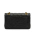 VINTAGE CHANEL CLASSIC FLAP SMALL CHAIN SHOULDER BAG BLACK LAMB SKIN GOLD HARDWARE 90331410