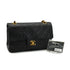 VINTAGE CHANEL CLASSIC FLAP SMALL CHAIN SHOULDER BAG BLACK LAMB SKIN GOLD HARDWARE 90331410