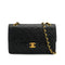 VINTAGE CHANEL CLASSIC FLAP SMALL CHAIN SHOULDER BAG BLACK LAMB SKIN GOLD HARDWARE 90331411