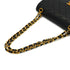 VINTAGE CHANEL CLASSIC FLAP SMALL CHAIN SHOULDER BAG BLACK LAMB SKIN GOLD HARDWARE 90331411