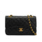 VINTAGE CHANEL CLASSIC FLAP SMALL CHAIN SHOULDER BAG BLACK LAMB SKIN GOLD HARDWARE 90334150