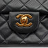 VINTAGE CHANEL CLASSIC FLAP SMALL CHAIN SHOULDER BAG BLACK LAMB SKIN GOLD HARDWARE 90334150
