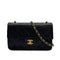 VINTAGE CHANEL CLASSIC FLAP SMALL CHAIN SHOULDER BAG BLACK LAMB SKIN GOLD HARDWARE 90313580