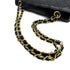 VINTAGE CHANEL CLASSIC FLAP SMALL CHAIN SHOULDER BAG BLACK LAMB SKIN GOLD HARDWARE 90313580