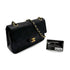 VINTAGE CHANEL CLASSIC FLAP SMALL CHAIN SHOULDER BAG BLACK LAMB SKIN GOLD HARDWARE 90313580