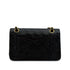 VINTAGE CHANEL CLASSIC FLAP SMALL CHAIN SHOULDER BAG BLACK LAMB SKIN GOLD HARDWARE 90314773