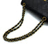 VINTAGE CHANEL CLASSIC FLAP SMALL CHAIN SHOULDER BAG BLACK LAMB SKIN GOLD HARDWARE 90314773