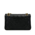 VINTAGE CHANEL CLASSIC FLAP SMALL CHAIN SHOULDER BAG BLACK LAMB SKIN GOLD HARDWARE 90317291