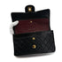 VINTAGE CHANEL CLASSIC FLAP SMALL CHAIN SHOULDER BAG BLACK LAMB SKIN GOLD HARDWARE 90317291