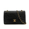 VINTAGE CHANEL CLASSIC FLAP SMALL CHAIN SHOULDER BAG BLACK LAMB SKIN GOLD HARDWARE 90323479
