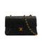VINTAGE CHANEL CLASSIC FLAP SMALL CHAIN SHOULDER BAG BLACK LAMB SKIN GOLD HARDWARE 90333741