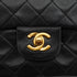 VINTAGE CHANEL CLASSIC FLAP SMALL CHAIN SHOULDER BAG BLACK LAMB SKIN GOLD HARDWARE 90333741