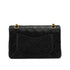 VINTAGE CHANEL CLASSIC FLAP SMALL CHAIN SHOULDER BAG BLACK LAMB SKIN GOLD HARDWARE 90335139