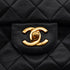 VINTAGE CHANEL CLASSIC FLAP SMALL CHAIN SHOULDER BAG BLACK LAMB SKIN GOLD HARDWARE 90335139