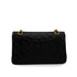 VINTAGE CHANEL CLASSIC FLAP SMALL CHAIN SHOULDER BAG BLACK LAMB SKIN GOLD HARDWARE 90335142