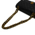 VINTAGE CHANEL CLASSIC FLAP SMALL CHAIN SHOULDER BAG BLACK LAMB SKIN GOLD HARDWARE 90335142