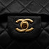 VINTAGE CHANEL CLASSIC FLAP SMALL CHAIN SHOULDER BAG BLACK LAMB SKIN GOLD HARDWARE 90336790