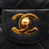 VINTAGE CHANEL CLASSIC FLAP SMALL CHAIN SHOULDER BAG BLACK LAMB SKIN GOLD HARDWARE 90337657