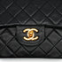 VINTAGE CHANEL CLASSIC FLAP SMALL CHAIN SHOULDER BAG BLACK LAMB SKIN GOLD HARDWARE 90339651