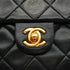 VINTAGE CHANEL CLASSIC FLAP SMALL CHAIN SHOULDER BAG BLACK LAMB SKIN GOLD HARDWARE 90339660