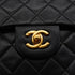 VINTAGE CHANEL CLASSIC FLAP SMALL CHAIN SHOULDER BAG BLACK LAMB SKIN GOLD HARDWARE 90339661