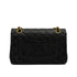 VINTAGE CHANEL CLASSIC FLAP SMALL CHAIN SHOULDER BAG BLACK LAMB SKIN GOLD HARDWARE 90339662