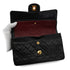 VINTAGE CHANEL CLASSIC FLAP SMALL CHAIN SHOULDER BAG BLACK LAMB SKIN GOLD HARDWARE 90339831