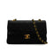 VINTAGE CHANEL CLASSIC FLAP SMALL CHAIN SHOULDER BAG BLACK LAMB SKIN GOLD HARDWARE 90339833