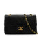 VINTAGE CHANEL CLASSIC FLAP SMALL CHAIN SHOULDER BAG BLACK LAMB SKIN GOLD HARDWARE 90339945