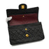 VINTAGE CHANEL CLASSIC FLAP SMALL CHAIN SHOULDER BAG BLACK LAMB SKIN GOLD HARDWARE 90340507