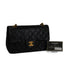 VINTAGE CHANEL CLASSIC FLAP SMALL CHAIN SHOULDER BAG BLACK LAMB SKIN GOLD HARDWARE 90341437