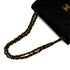 VINTAGE CHANEL CLASSIC FLAP SMALL CHAIN SHOULDER BAG BLACK LAMB SKIN GOLD HARDWARE 90341437