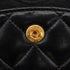 VINTAGE CHANEL CLASSIC FLAP SMALL CHAIN SHOULDER BAG BLACK LAMB SKIN GOLD HARDWARE 90341446