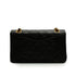 VINTAGE CHANEL CLASSIC FLAP SMALL CHAIN SHOULDER BAG BLACK LAMB SKIN GOLD HARDWARE 90341839