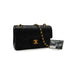 VINTAGE CHANEL CLASSIC FLAP SMALL CHAIN SHOULDER BAG BLACK LAMB SKIN GOLD HARDWARE 90341859