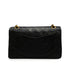 VINTAGE CHANEL CLASSIC FLAP SMALL CHAIN SHOULDER BAG BLACK LAMB SKIN GOLD HARDWARE 90341859