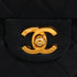 VINTAGE CHANEL CLASSIC FLAP SMALL CHAIN SHOULDER BAG BLACK LAMB SKIN GOLD HARDWARE 90341859