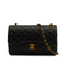VINTAGE CHANEL CLASSIC FLAP SMALL CHAIN SHOULDER BAG BLACK LAMB SKIN GOLD HARDWARE 90341901