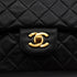 VINTAGE CHANEL CLASSIC FLAP SMALL CHAIN SHOULDER BAG BLACK LAMB SKIN GOLD HARDWARE 90343237