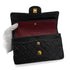 VINTAGE CHANEL CLASSIC FLAP SMALL CHAIN SHOULDER BAG BLACK LAMB SKIN GOLD HARDWARE 90343243