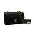 VINTAGE CHANEL CLASSIC FLAP SMALL CHAIN SHOULDER BAG BLACK LAMB SKIN GOLD HARDWARE 90344371