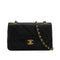 VINTAGE CHANEL CLASSIC FLAP SMALL CHAIN SHOULDER BAG BLACK LAMB SKIN GOLD HARDWARE 90344391