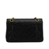 VINTAGE CHANEL CLASSIC FLAP SMALL CHAIN SHOULDER BAG BLACK LAMB SKIN GOLD HARDWARE 90344391