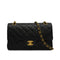 VINTAGE CHANEL CLASSIC FLAP SMALL CHAIN SHOULDER BAG BLACK LAMB SKIN GOLD HARDWARE 90345072