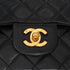 VINTAGE CHANEL CLASSIC FLAP SMALL CHAIN SHOULDER BAG BLACK LAMB SKIN GOLD HARDWARE 90345072
