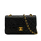 VINTAGE CHANEL CLASSIC FLAP SMALL CHAIN SHOULDER BAG BLACK LAMB SKIN GOLD HARDWARE 90346112