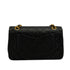 VINTAGE CHANEL CLASSIC FLAP SMALL CHAIN SHOULDER BAG BLACK LAMB SKIN GOLD HARDWARE 90346112