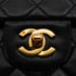 VINTAGE CHANEL CLASSIC FLAP SMALL CHAIN SHOULDER BAG BLACK LAMB SKIN GOLD HARDWARE 90346112